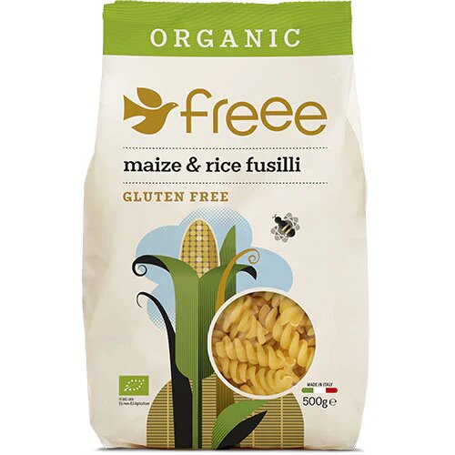 Majs   Ris Fusilli Pasta øko    400 Gram