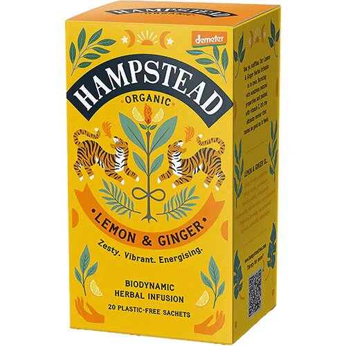 Citron   Ingefær Te ø Demeter   20 Breve