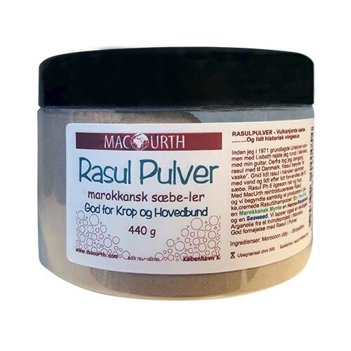 Rasul Pulver Marokkansk Sæbe Ler   440 Gram