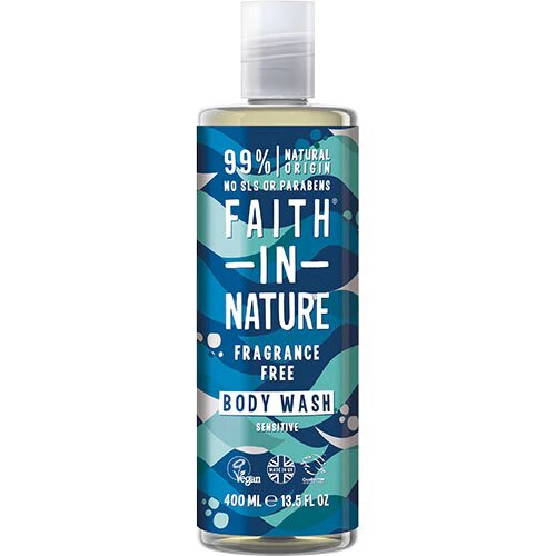 Showergel Fragrance Free Faith In Nature   400 Ml