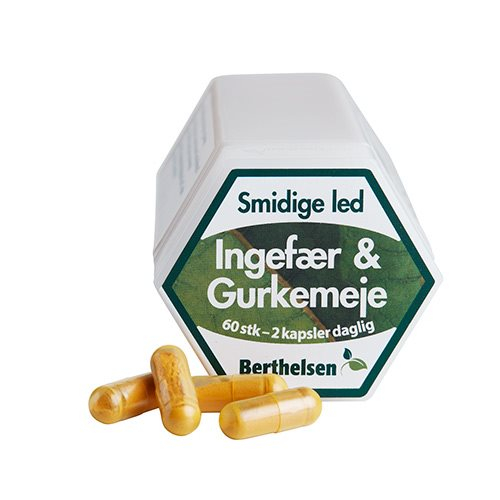 Berthelsen Ingefær & Gurkemeje Kapsler - Skønhedstilskud