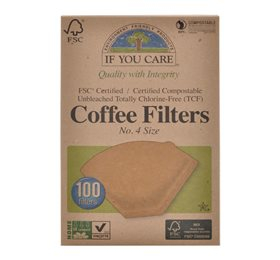 Ubleget Kaffefilter No 4 – 100 Stk til Kaffeelskere