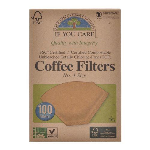 Coffee Filters No  4 Ubleget If You Care 100 Stk