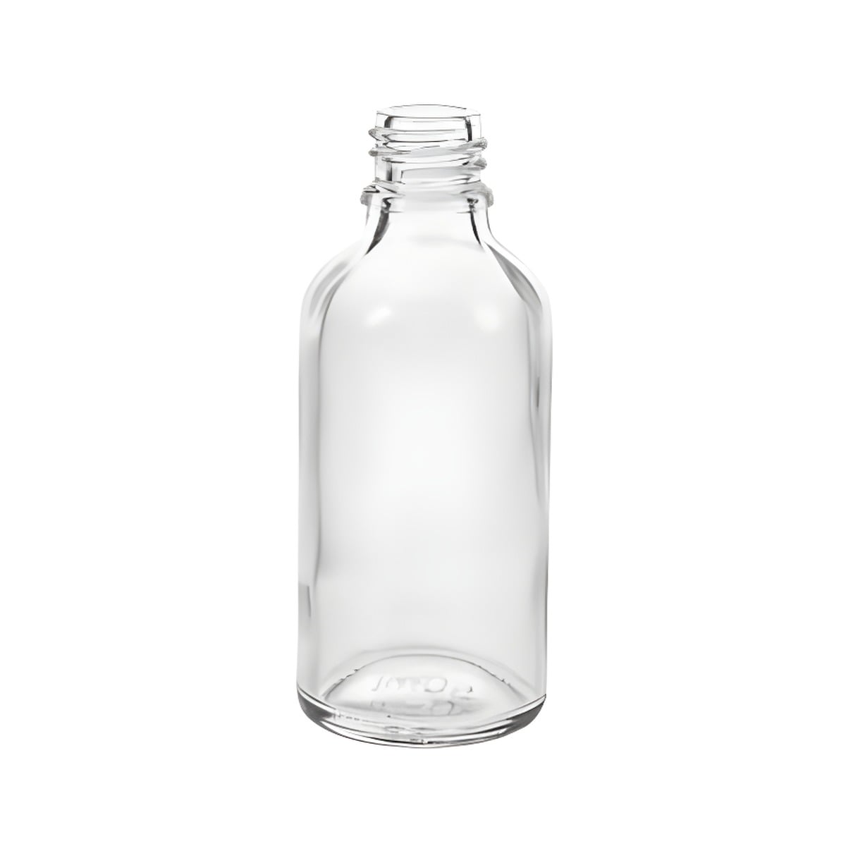 50 Ml Klar Glasflaske Din18