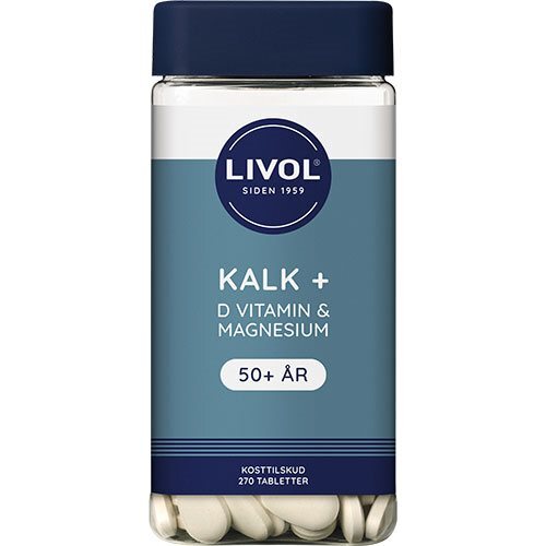 Livol Kalk   D Vitamin   Magnesium   270 Tabletter