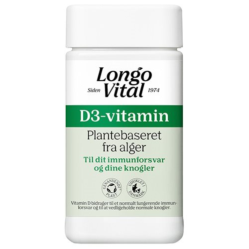 Longo Vital D Vitamin 180 Tabletter   Bedst Før 02 2026