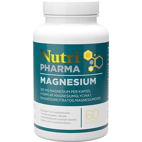 Nutri Pharma Magnesium   60 Kapsler