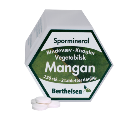 Berthelsen Mangan 250 Tab – Naturligt Kosttilskud til Sundhed