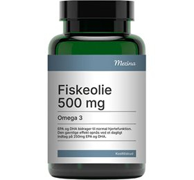 Mezina Fiskeolie Omega 3   500 Mg 180 Kap