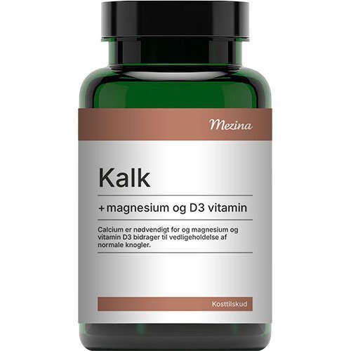 Mezina Kalk Med Magnesium Og D3 Vitamin   180 Tabletter
