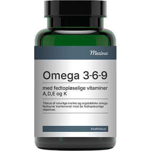 Mezina Omega 3 6 9 Med Vitamin Adek   90 Kapsler