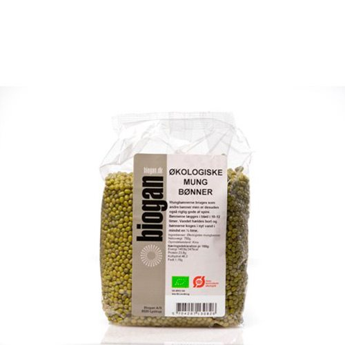 Biogan Økologiske Mung Bønner 750g - Perfekt til madlavning