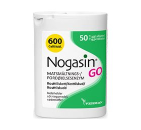 Biosym Nogasin Go Bull 50 Tab - Naturligt fordøjelsesenzym