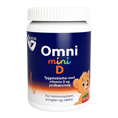 Biosym Omnimini D 90 Tabl – Vitamin D til Børn med Smag