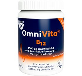 Biosym Omnivita B12 - 100 Tabletter til Energi & Immunforsvar