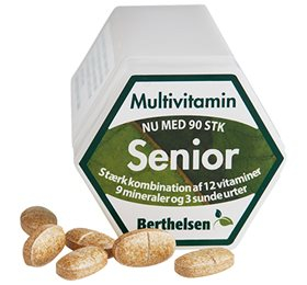 Berthelsen Senior Multivitamin 90 Tab - Vegansk Sundhedstilskud