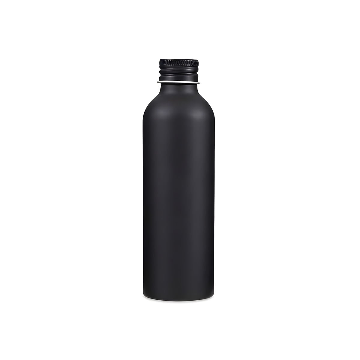 250 Ml Sort Aluminiumsflaske Med Epe Tætning     Mat Finish Og Professionel Kvalitet