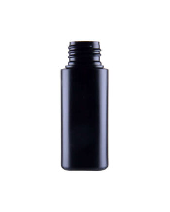 50 Ml Mat Sort Genanvendelig Plastflaske i Eco-HDPE