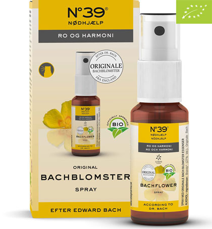 Bachblomst No. 39 Økologisk Spray 20ml – Nødhjælp til Velvære