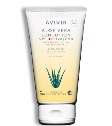 Avivir Aloe Vera Solcreme SPF 30 - Høj Beskyttelse 150 ml