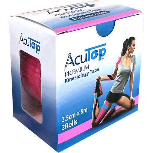 Terapeutisk Tape Pink 2 5cmx5m  2 Ruller