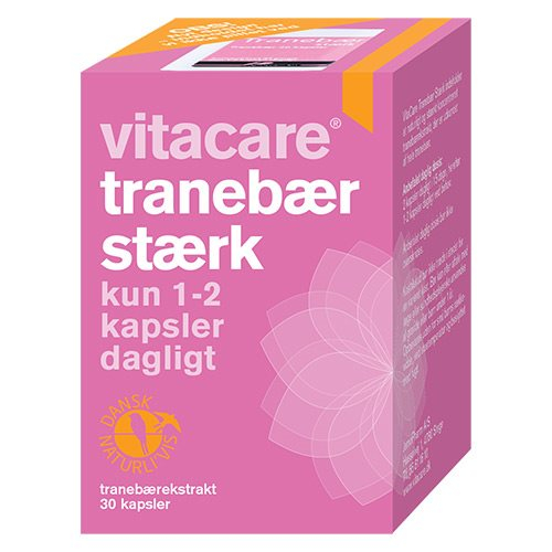 Vitacare Tranebær Stærk - Højkoncentreret Kosttilskud 30 Kapsler