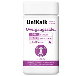 Unikalk Overgangsalder - 90 Tabletter til Kvinders Velvære