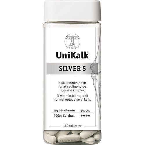 Unikalk Silver 5   180 Tabletter