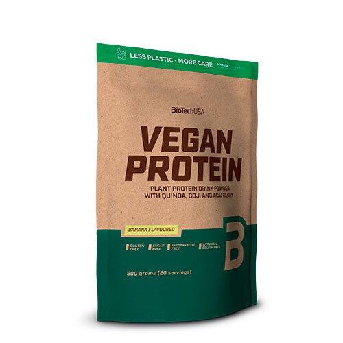 Vegan Protein Pulver M  Banan Smag   500 Gram