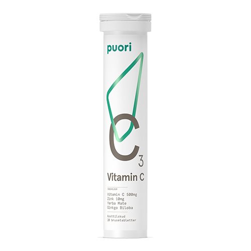 Vitamin C3 Brusetablet 20 Stk    Puori