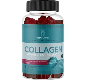 Vitayummy Collagen Cherry 60 Gummi - Skønhedstilbud!