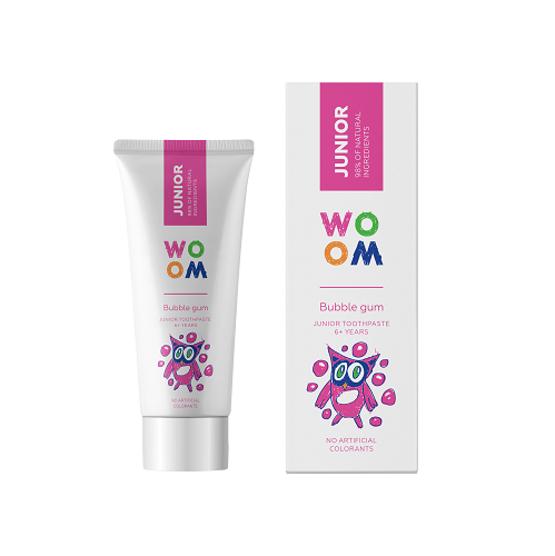 Woom Junior Børnetandpasta med Bubblegum - 50 ml tilbud!