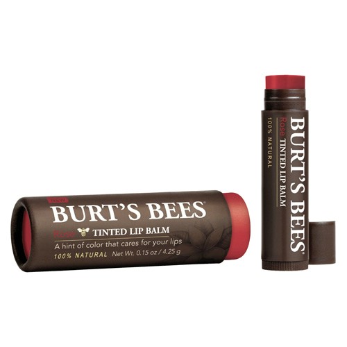 Burt's Bees Farvet Læbepomade - Rose 4,25g til Skønhedsrutine