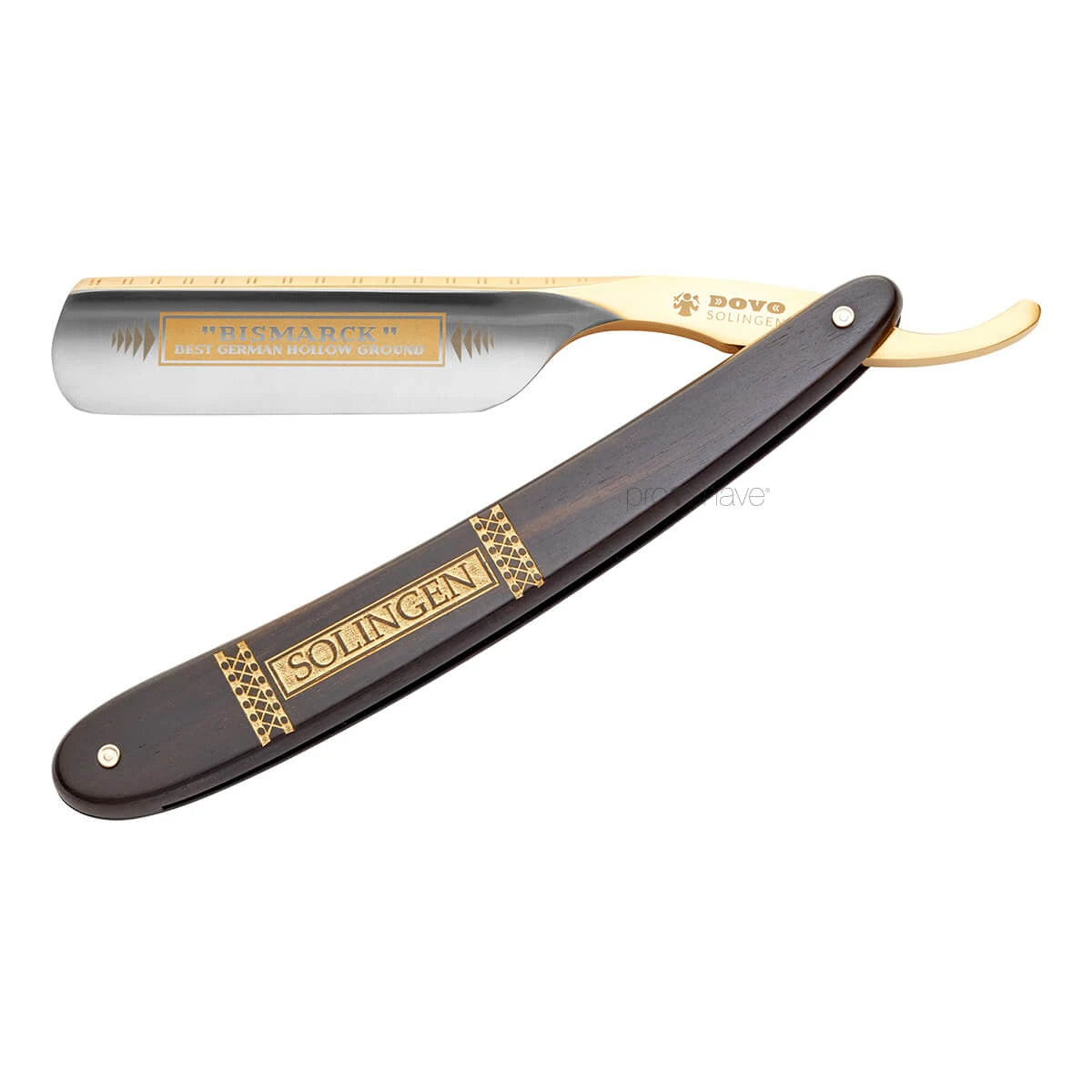 Dovo Solingen Straight Razor 6 8  Round Nose  Bismarck  Ibenholt