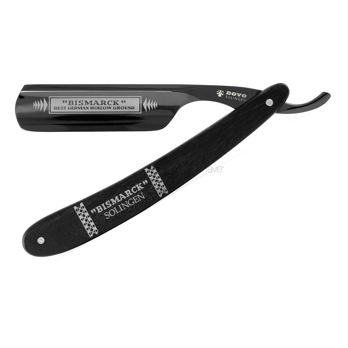 Dovo Solingen Straight Razor 6 8  Round Nose  Bismarck  Sort   Ibenholt