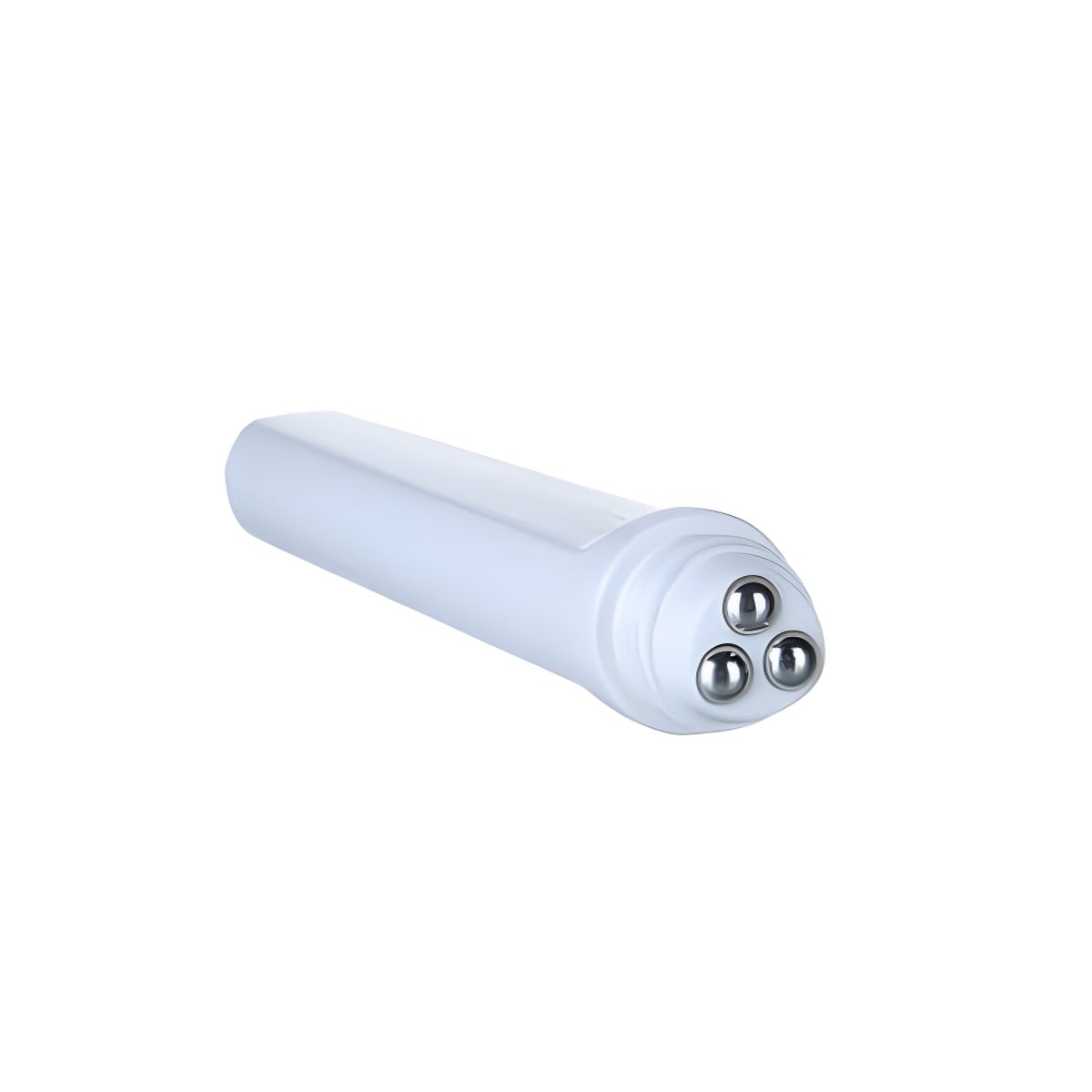 10 Ml Hvid Beholder med 3 Rullehoveder - Skønhedstilbud!