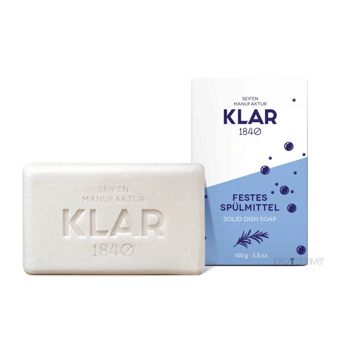 Klar Seifen Opvaskemiddel  Fast Sæbebar  100 Gr