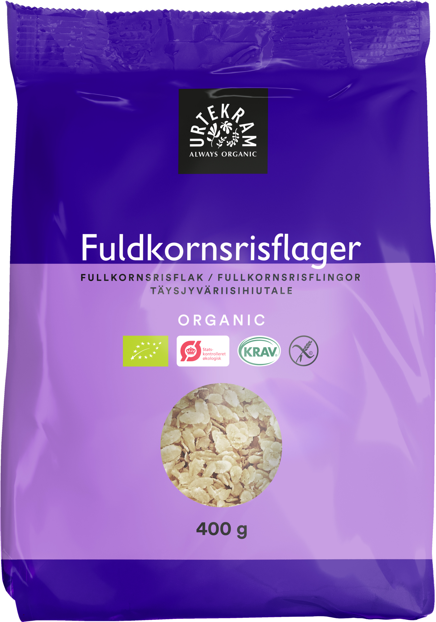 Risflager økologisk   400 Gram