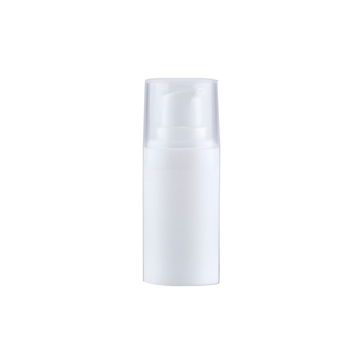 15 Ml Hvid Pumpeflaske Uden Slange - Hurtig Levering!