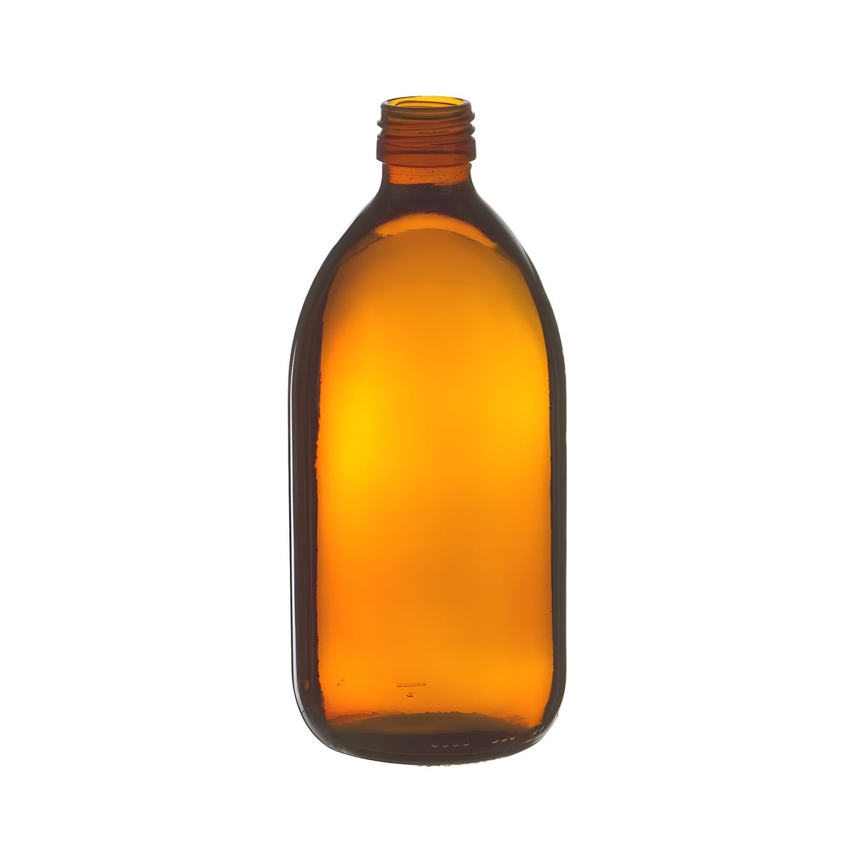 Brun Glasflaske 500 ml - Perfekt til Skønhedsprodukter!