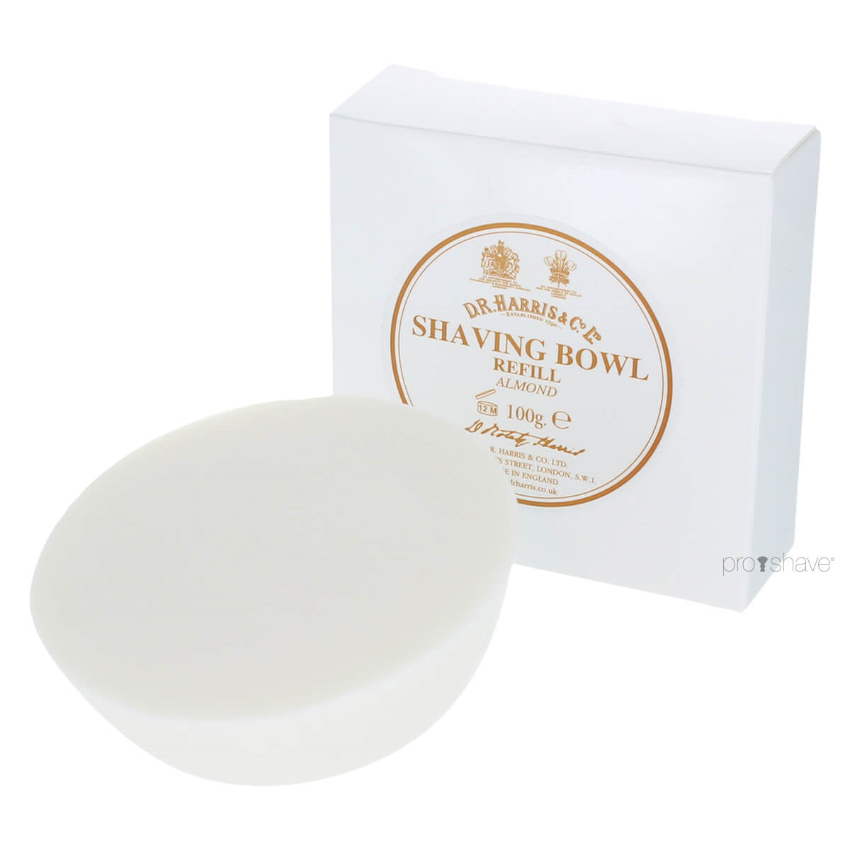 D R  Harris   Co  Ltd Mandel Barbersæbe  Refill  100 Gr