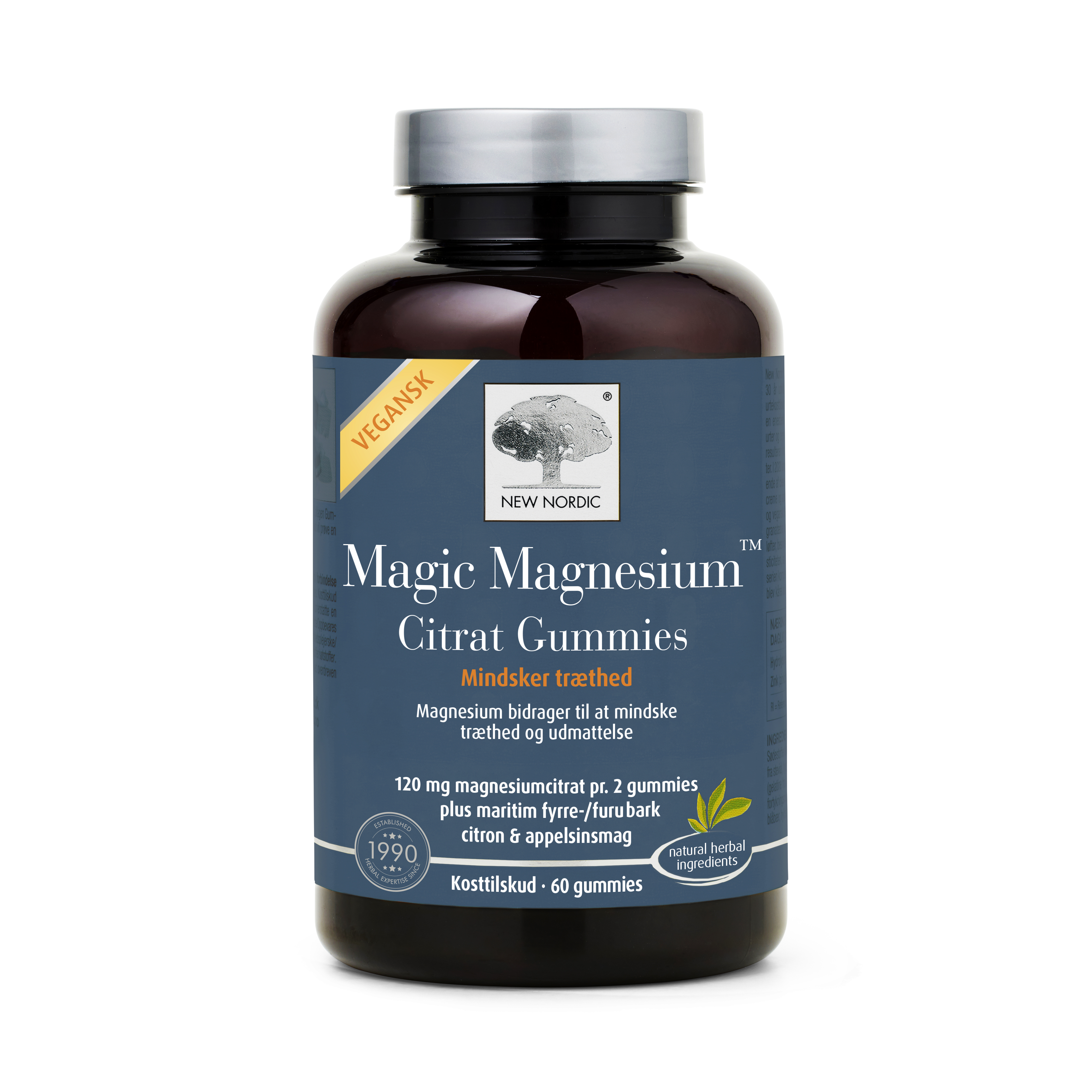 Ny Nordic Magnesium Citrat Gummies - Reducer Træthed 60 stk.