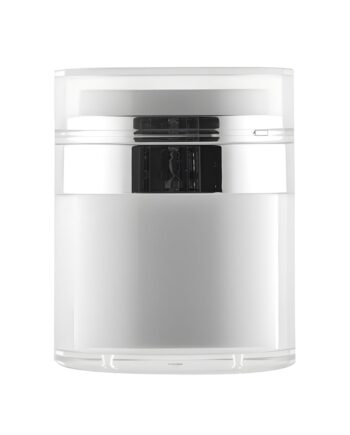 Slangeløs 50 Ml Pumpekrukke i Hvid og Sølv – Must-Have!