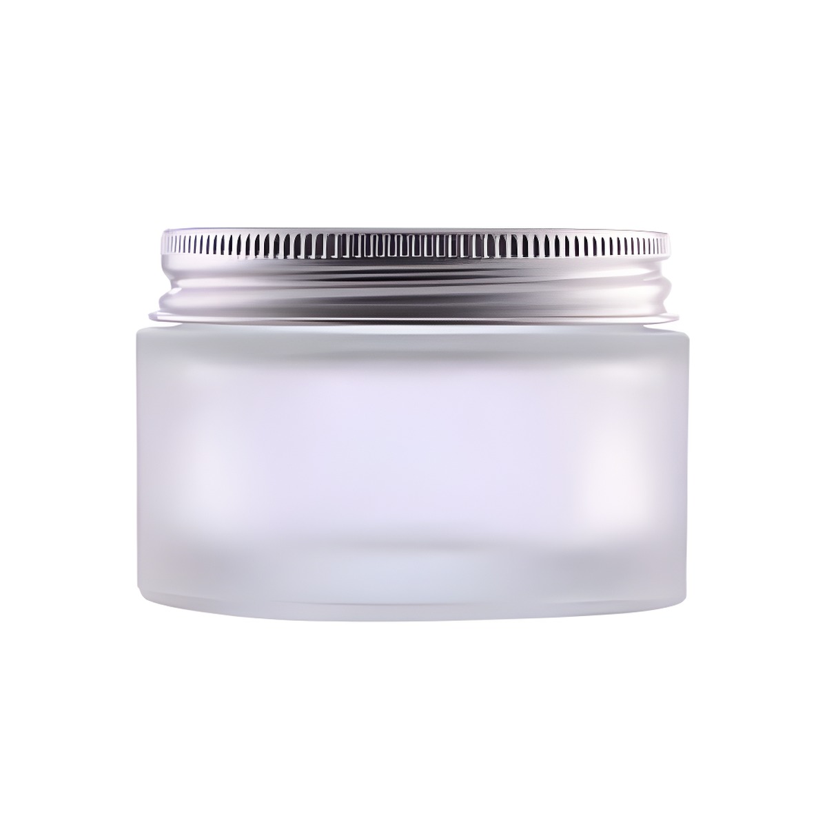 Mat Glas Creme Bøtte med Aluminium Låg - 50 ml til Skønhed