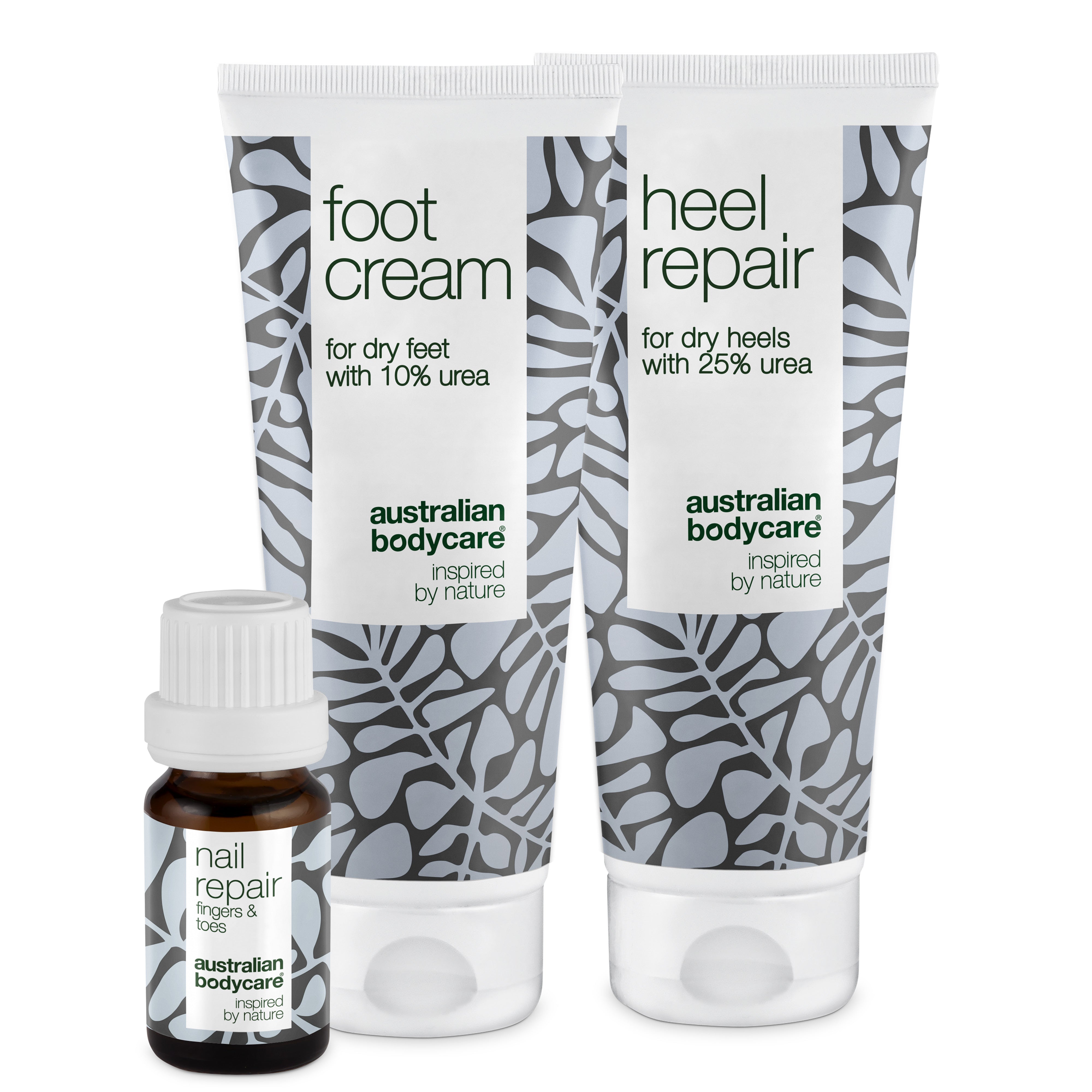 Fod- og Neglepakke til Tørre Fødder - 3 Naturlige Produkter