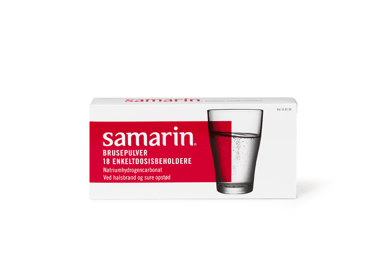 Samarin Brusepulver 18 stk – Lindring til Maveproblemer