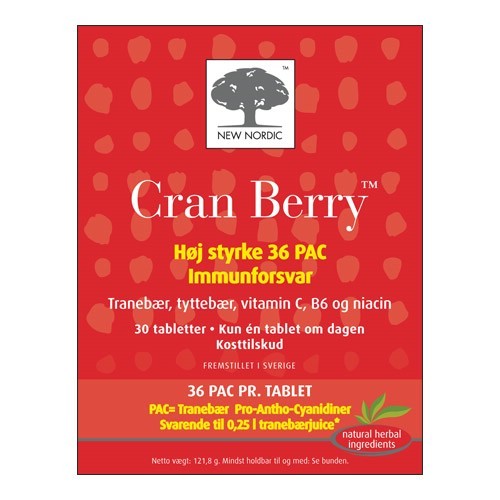 Cran Berry   30 Tabletter