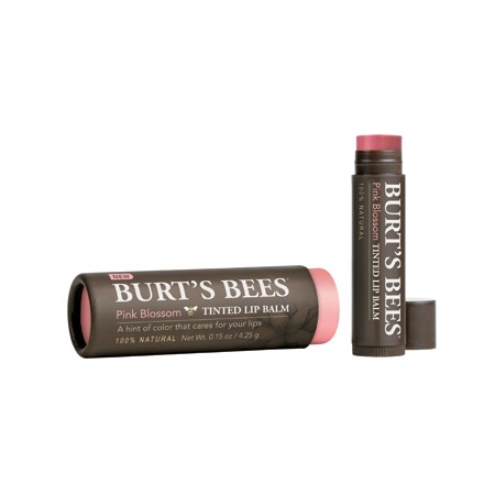 Burt's Bees Farvet Læbepomade - Pink Blossom 4g på tilbud!