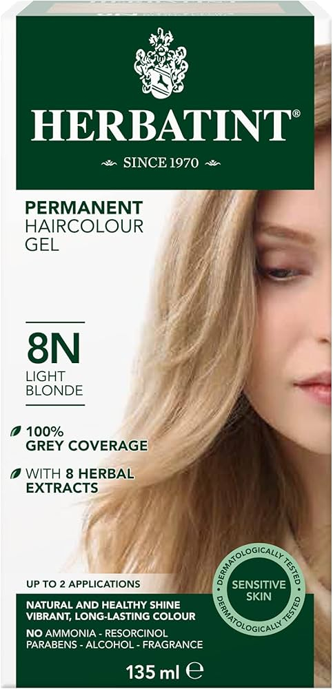 Herbatint 8N Lys Blond Hårfarve - Permanent Gel 150 ml