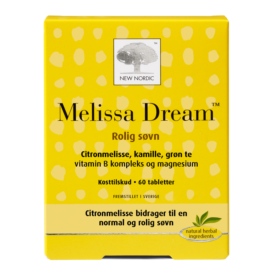 New Nordic Melissa Dream 60 Tabl – Forbedr din søvnkvalitet